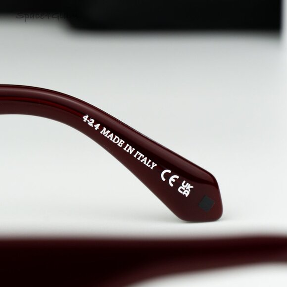 Off-White Women Sunglasses Burgundy Grey Rectangle OERI138 CHARLOTTE 2807 NEW